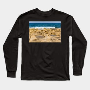 Unearthly rocky Malta shore Long Sleeve T-Shirt